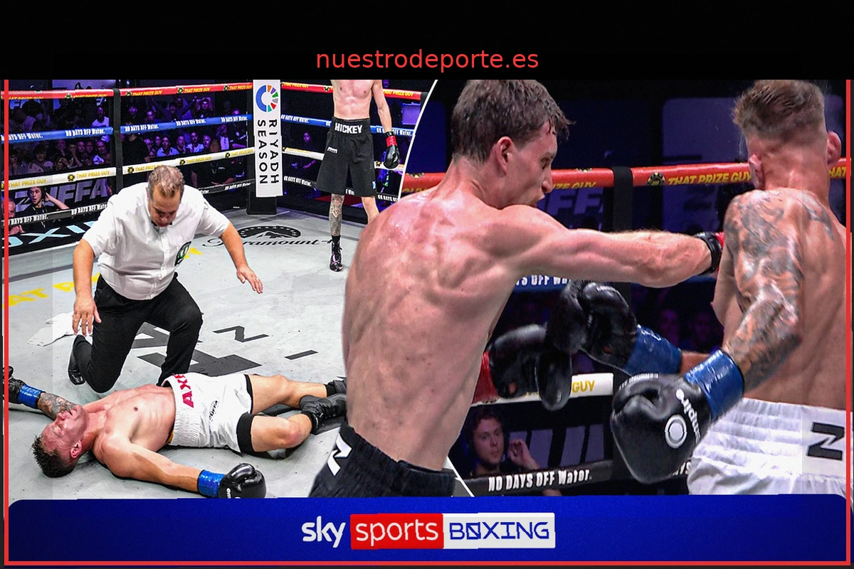 ¡Otro final contundente! Hickey logra un devastador nocaut